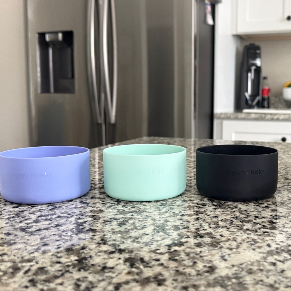 Hydro Flask Silicone Boot Trio - Black, Mint, Lavender